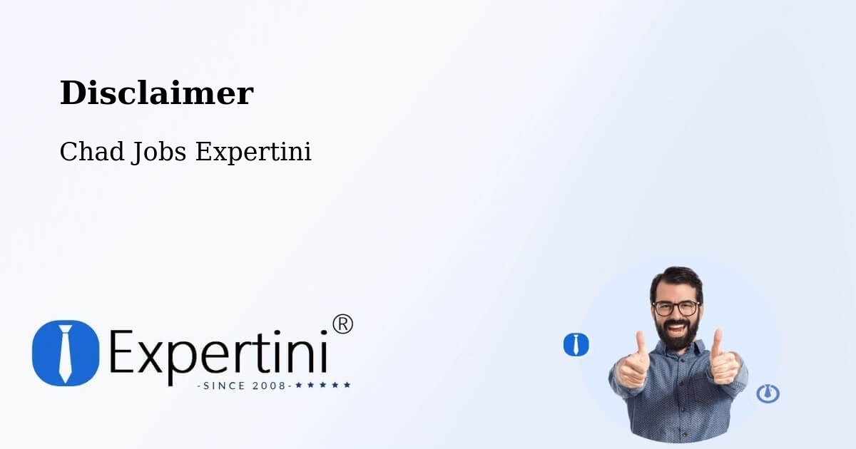Disclaimer – Benoy - Chad Jobs Expertini